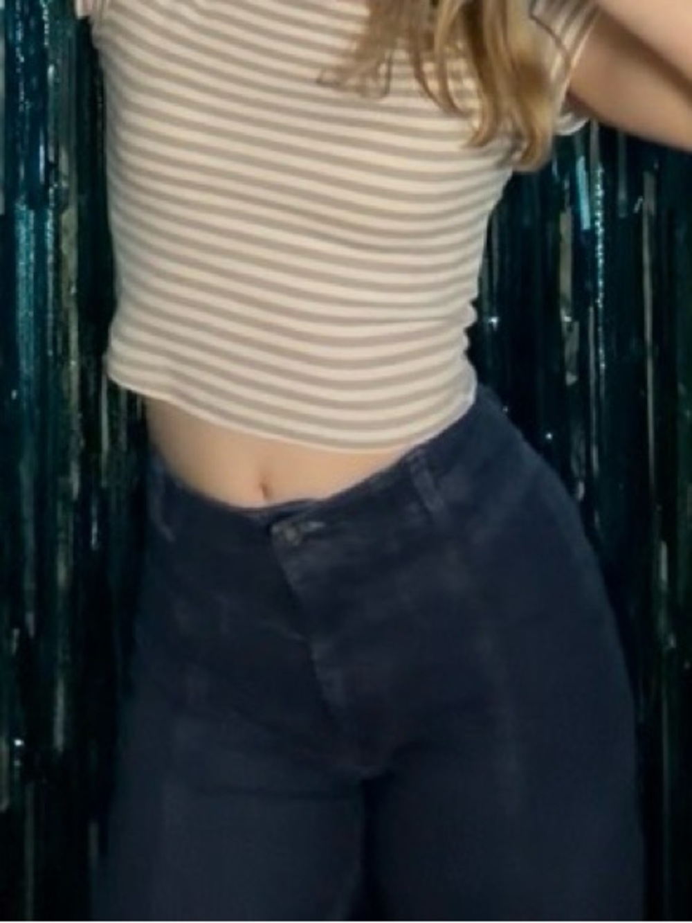 Free people Wide Leg Denim Jeans in light Blue